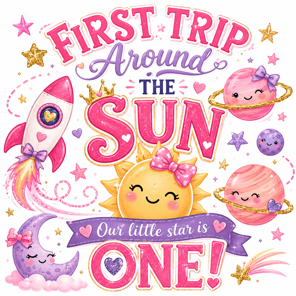 First Trip Around The Sun Girl Apparel