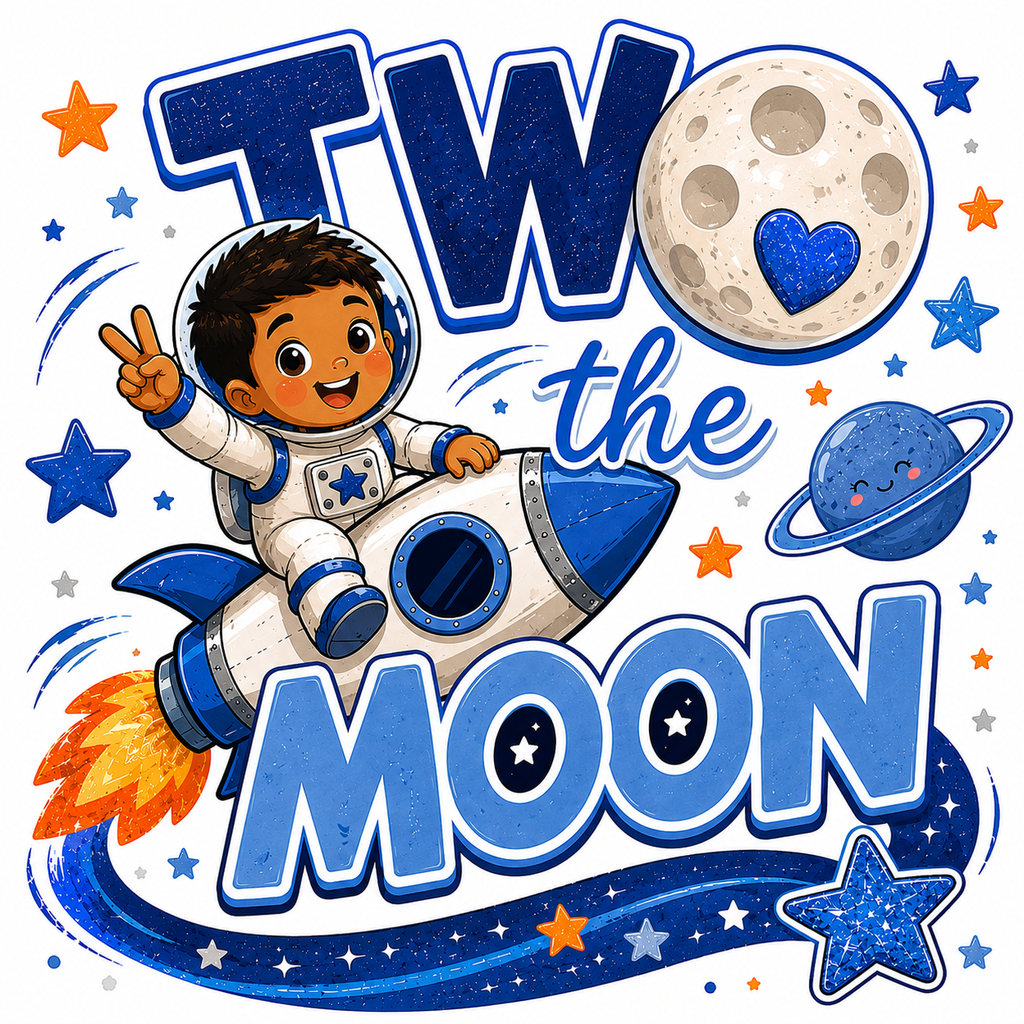 TWO The Moon (Boy) DTF Print