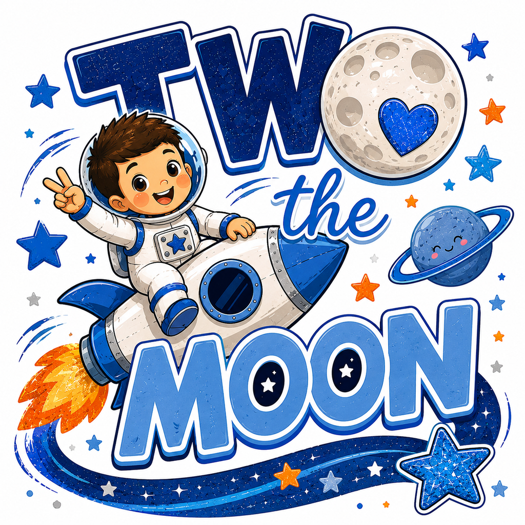 TWO The Moon (Boy) DTF Print