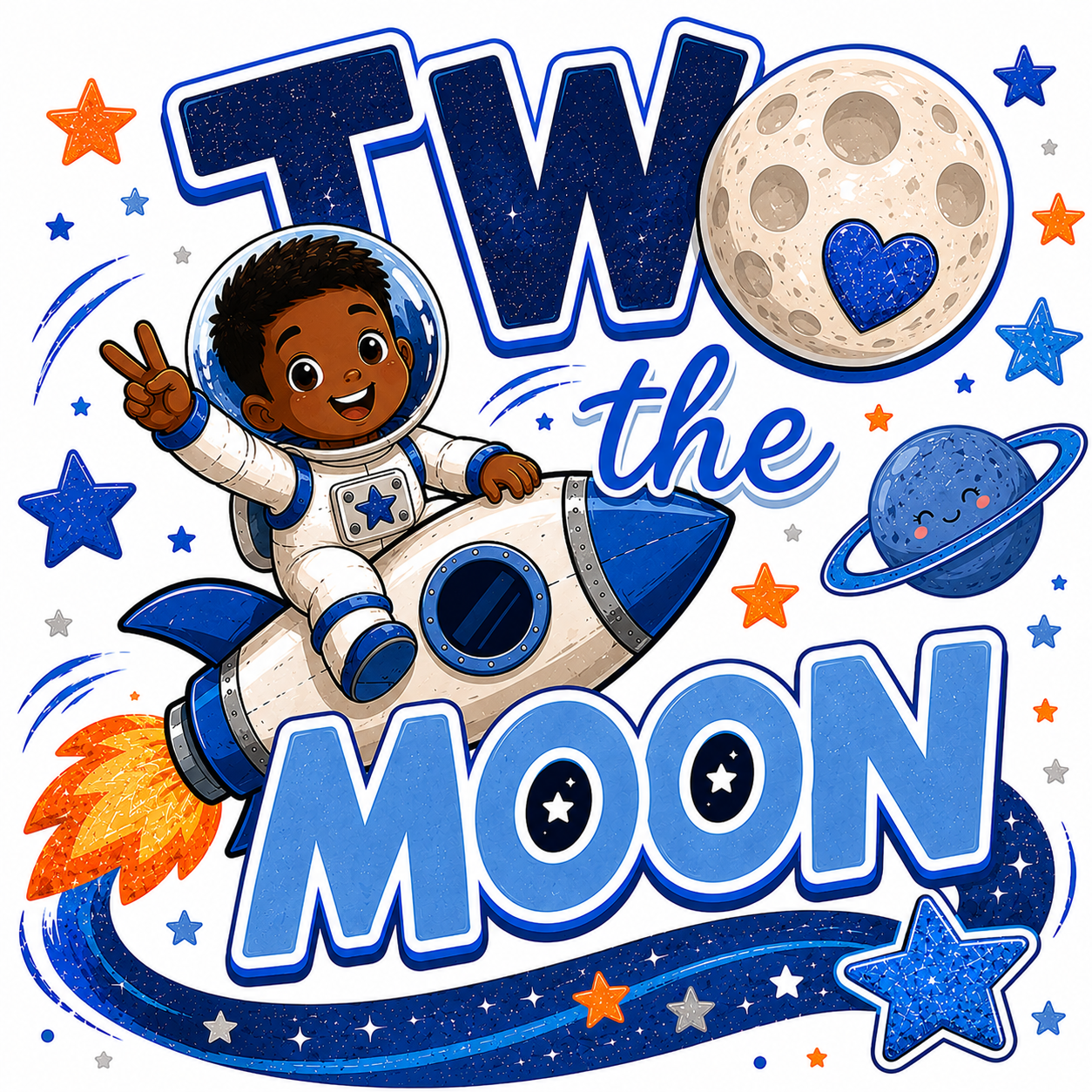 TWO The Moon (Boy) DTF Print