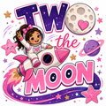 TWO The Moon (Girl) DTF Print